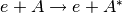 e+A \rightarrow e+A^*