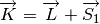 \overrightarrow{K} = \overrightarrow{L}+\overrightarrow{S_1}