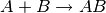 A+B \rightarrow AB